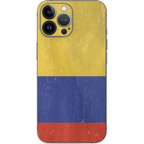 Colombia Flag Distressed iPhone 13 Pro Max Skin