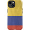 Colombia Flag Distressed iPhone 14 Plus Impact Case