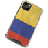 Colombia Flag Distressed iPhone 14 Plus Clear Case