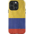 Colombia Flag Distressed iPhone 14 Pro Impact Case