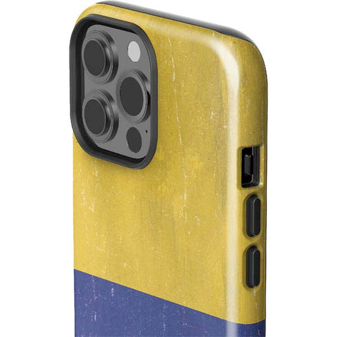Colombia Flag Distressed iPhone 14 Pro Max Impact Case