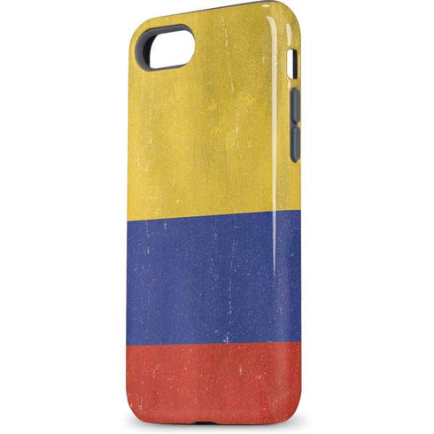Colombia Flag Distressed iPhone 8 Pro Case