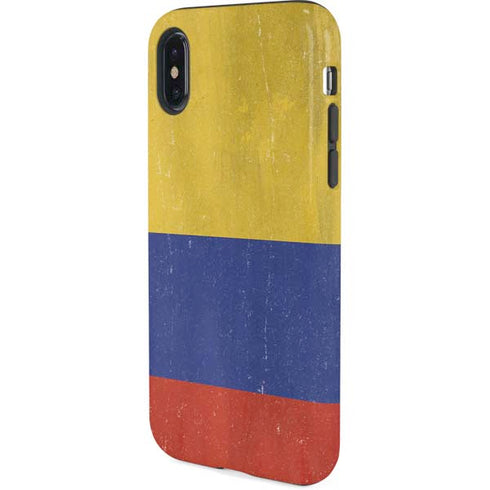 Colombia Flag Distressed iPhone XS Pro Case