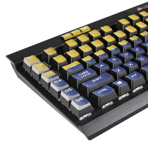 Colombia Flag Distressed K95 RGB PLATINUM Mechanical Gaming Keyboard Skin
