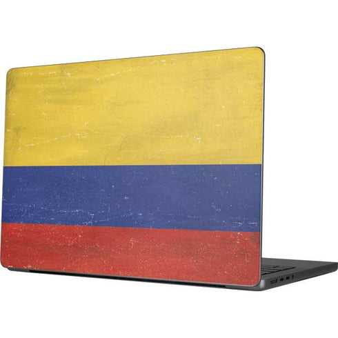 Colombia Flag Distressed MacBook Pro 14in (2021-24) Skin