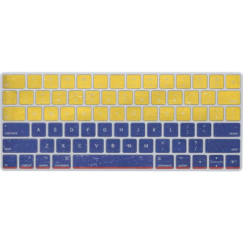 Colombia Flag Distressed Magic Keyboard Skin