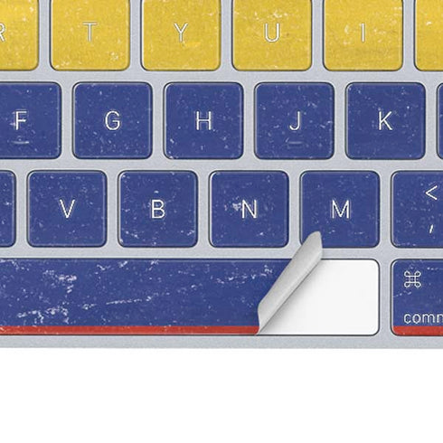 Colombia Flag Distressed Magic Keyboard Skin