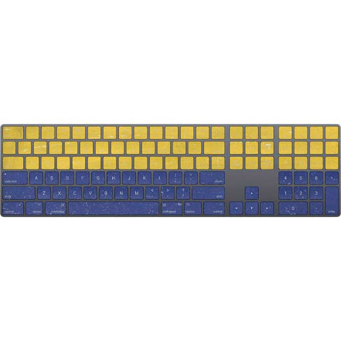 Colombia Flag Distressed Magic Keyboard with Numeric Keypad Skin