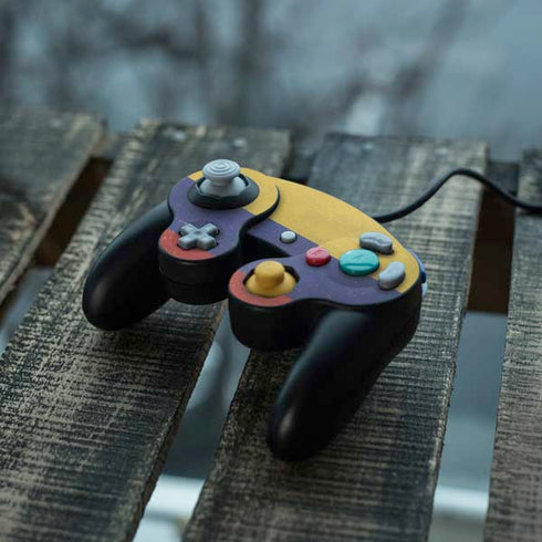 Colombia Flag Distressed Nintendo GameCube Controller Skin
