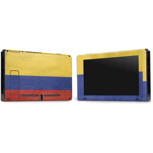 Colombia Flag Distressed Nintendo Switch Bundle Skin