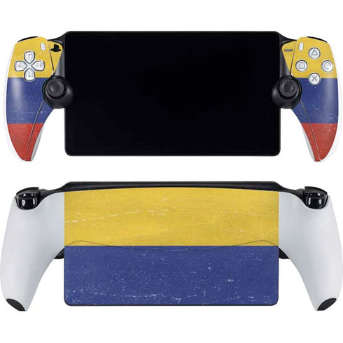 Colombia Flag Distressed PlayStation Portal Remote Player Skin