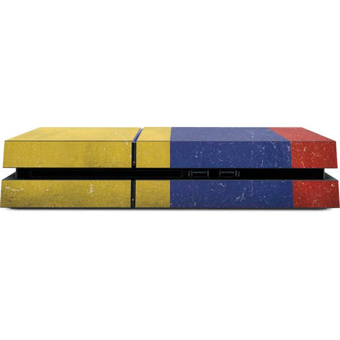 Colombia Flag Distressed PS4 Console Skin