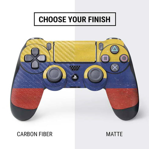 Colombia Flag Distressed PS4 Controller Skin