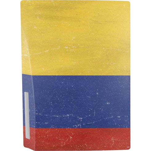 Colombia Flag Distressed PS5 Console Skin