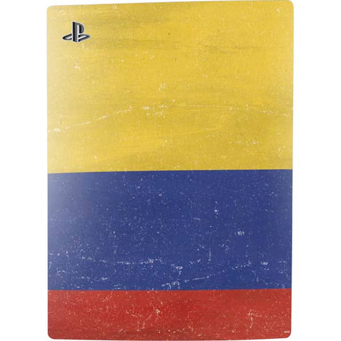 Colombia Flag Distressed PS5 Digital Edition Console Skin