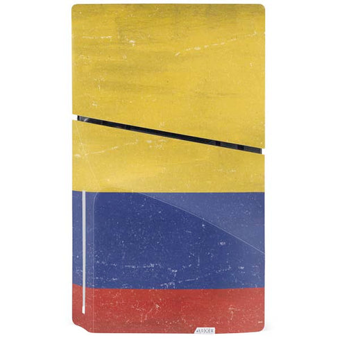 Colombia Flag Distressed PS5 Slim Disk Bundle Skin