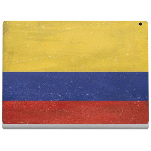 Colombia Flag Distressed Surface Book 2 15in Skin