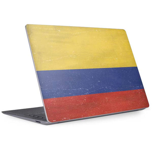 Colombia Flag Distressed Surface Laptop 3 13.5in Skin