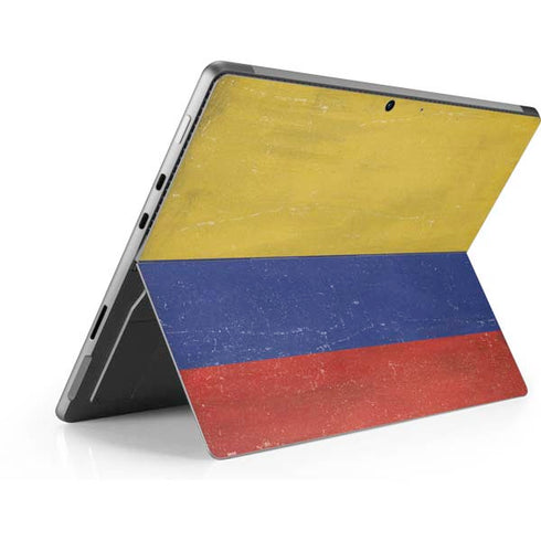 Colombia Flag Distressed Surface Pro 8 Skin