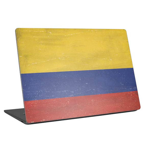 Colombia Flag Distressed Universal Laptop 16in (13 x 9.4in) Skin