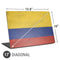 Colombia Flag Distressed Universal Laptop 17in (13.8 x 10in) Skin