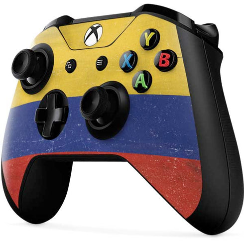 Colombia Flag Distressed Xbox One X Controller Skin