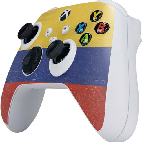 Colombia Flag Distressed Xbox Series S Controller Skin