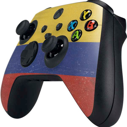 Colombia Flag Distressed Xbox Series X Controller Skin