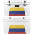 Colombia Flag Distressed YETI Tundra 45 Hard Cooler Skin