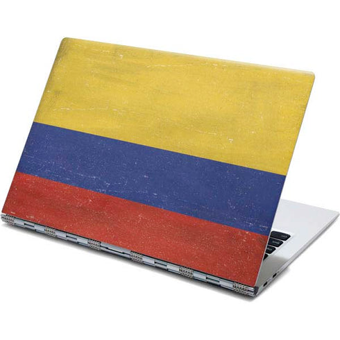 Colombia Flag Distressed Yoga 910 2-in-1 14in Touch-Screen Skin