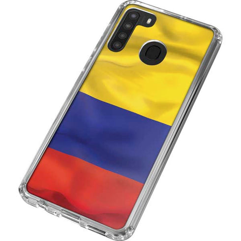 Colombia Flag Galaxy A21 Clear Case