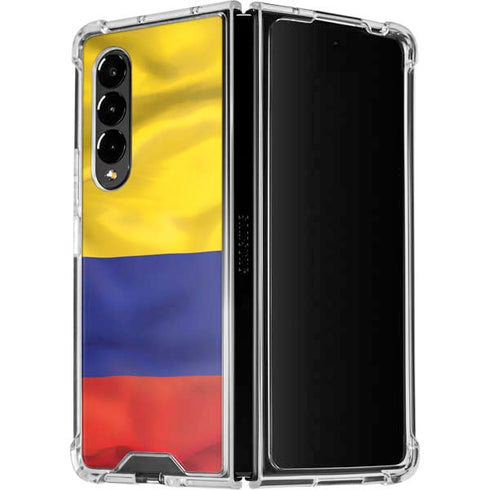 Colombia Flag Galaxy Z Fold4 5G Clear Case