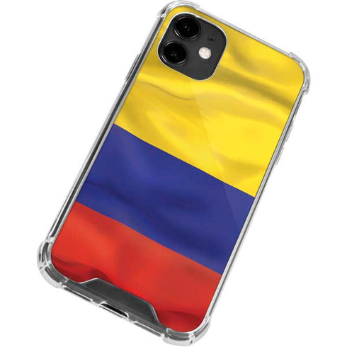 Colombia Flag iPhone 12 Clear Case