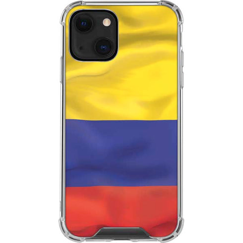 Colombia Flag iPhone 15 Plus Clear Case