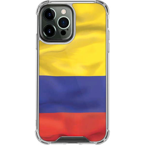 Colombia Flag iPhone 14 Pro Max Clear Case
