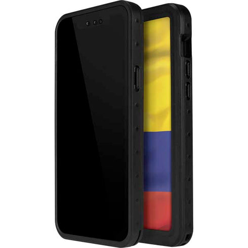 Colombia Flag iPhone 14 Pro Max Waterproof Case