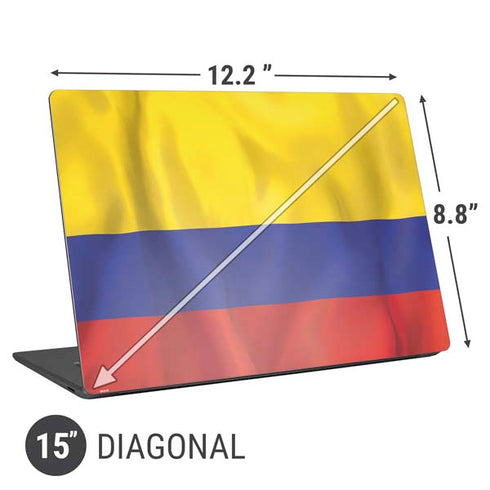 Colombia Flag Universal Laptop 15in (12.2 x 8.8in) Skin