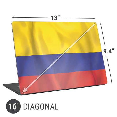 Colombia Flag Universal Laptop 16in (13 x 9.4in) Skin