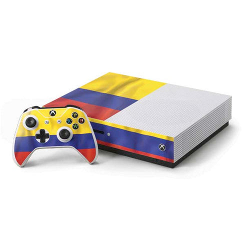 Colombia Flag Xbox One S Console and Controller Bundle Skin