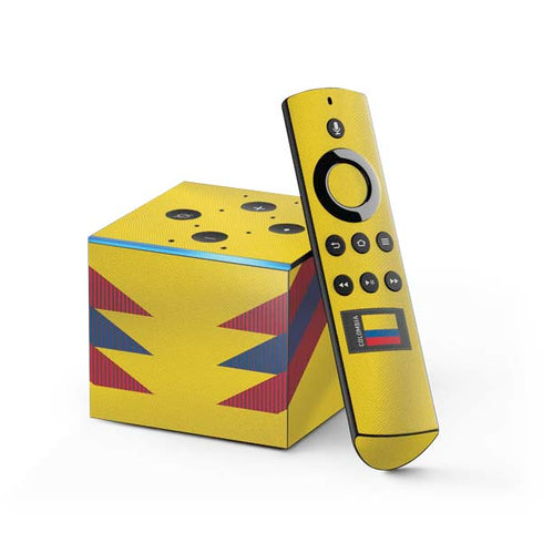 Colombia Soccer Flag Fire TV Cube Skin