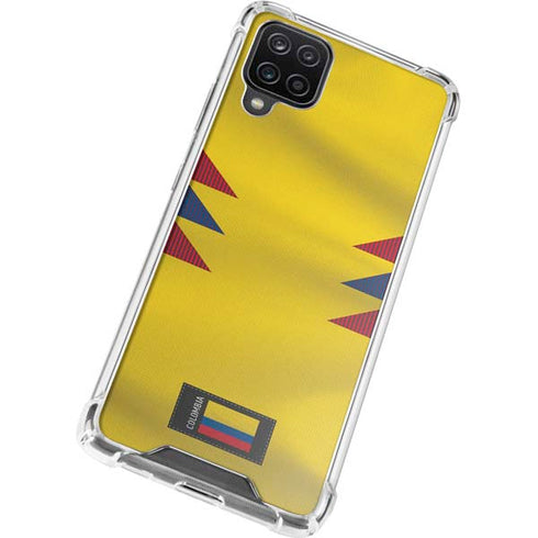 Colombia Soccer Flag Galaxy A12 Clear Case