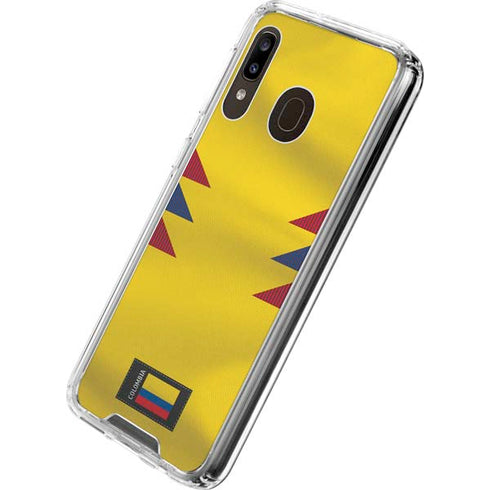 Colombia Soccer Flag Galaxy A30 Clear Case
