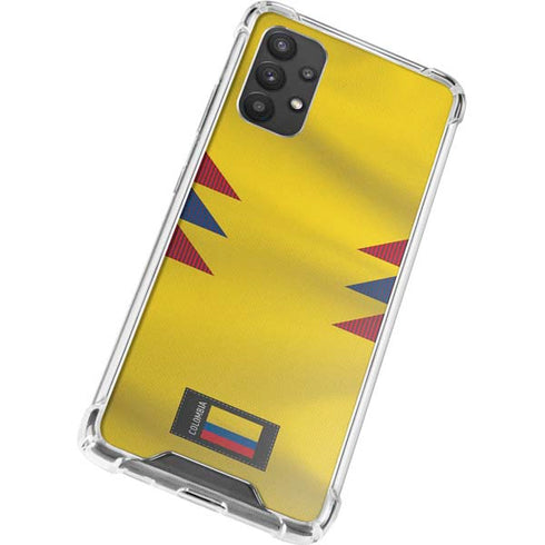 Colombia Soccer Flag Galaxy A32 5G Clear Case