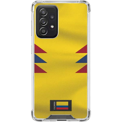 Colombia Soccer Flag Galaxy A52 5G Clear Case