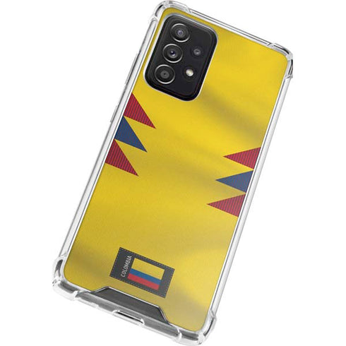 Colombia Soccer Flag Galaxy A52 5G Clear Case