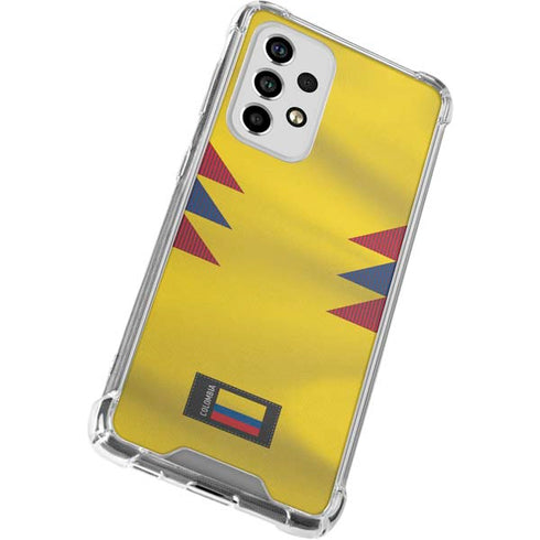 Colombia Soccer Flag Galaxy A53 5G Clear Case