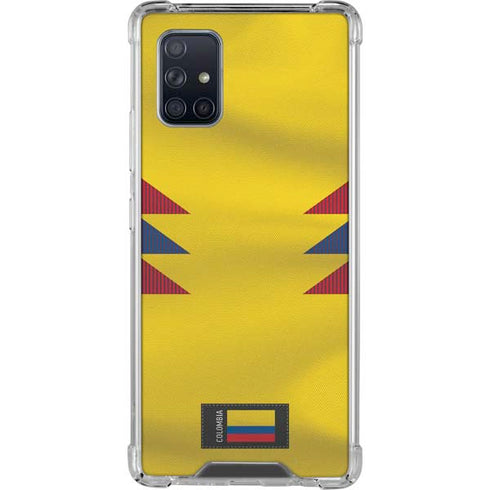 Colombia Soccer Flag Galaxy A71 5G Clear Case