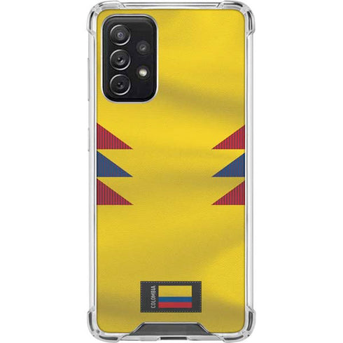 Colombia Soccer Flag Galaxy A72 5G Clear Case