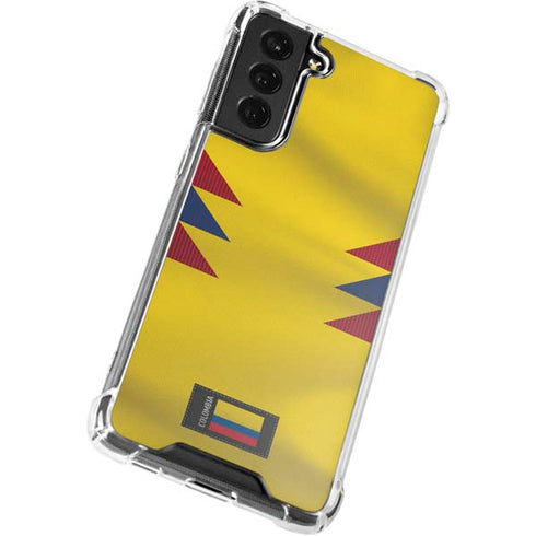 Colombia Soccer Flag Galaxy S21 FE Clear Case