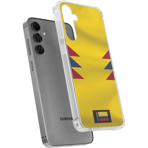Colombia Soccer Flag Galaxy S24 Plus Clear Case